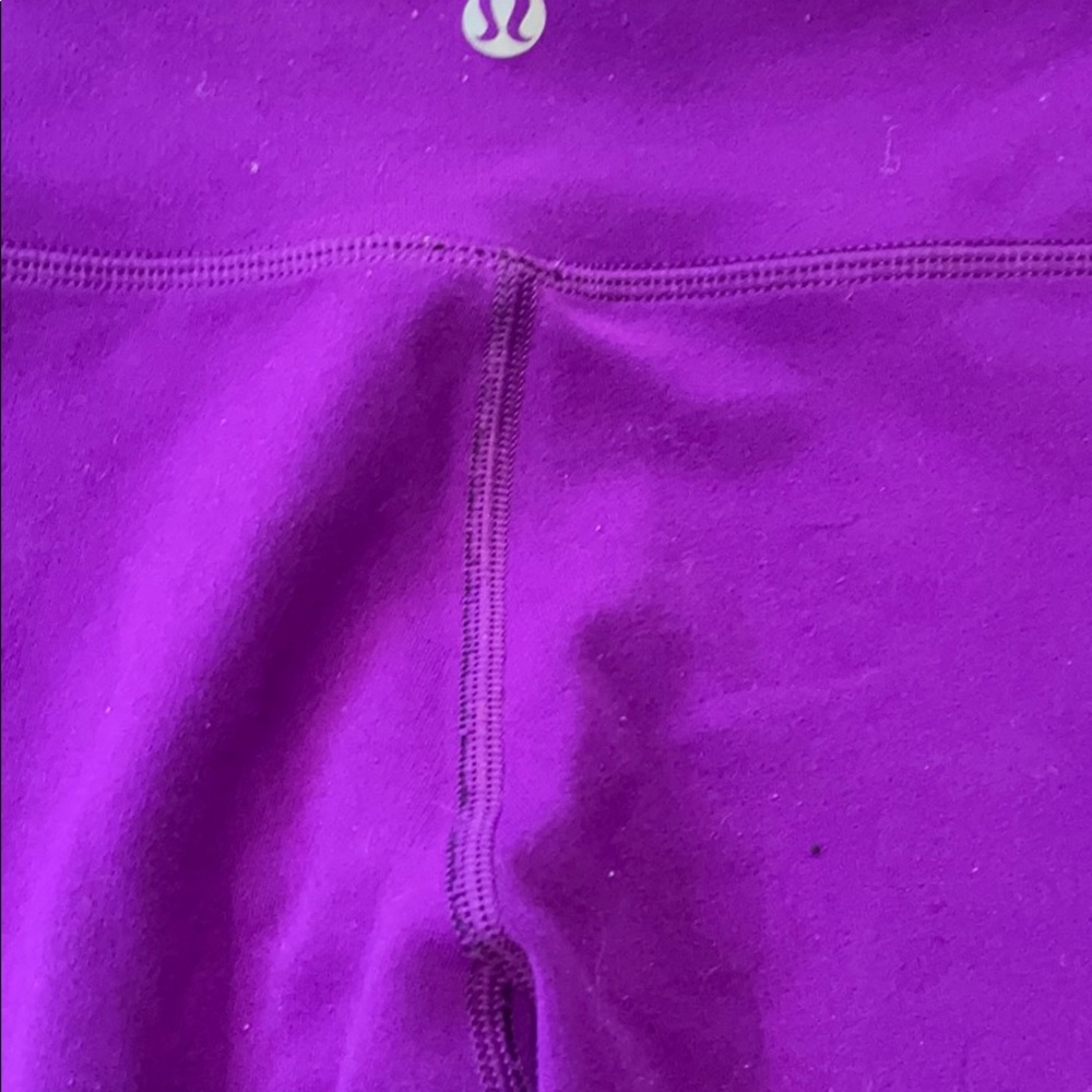 Lululemon wonderunder purple and black pants 4 - Picture 10 of 16